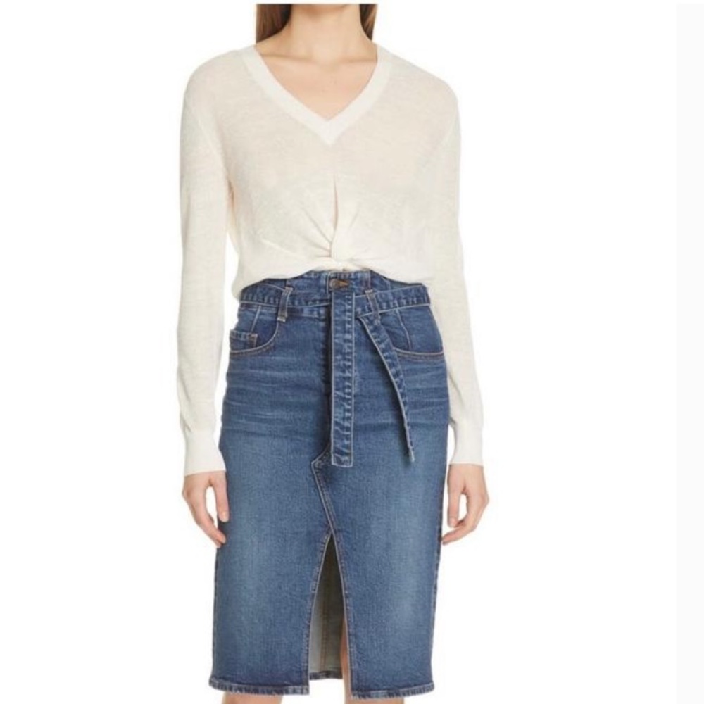 Veronica Beard Denton High Waist Skirt